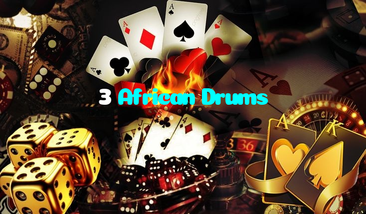 3 African Drums casino presented on mobile device in Pakistan with slots and live games